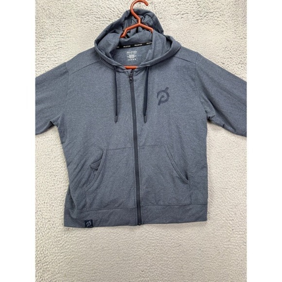 Peloton Other - Peloton Sweater Adult Medium Blue Full Zip Hoodie Sweatshirt Drawstring Womens